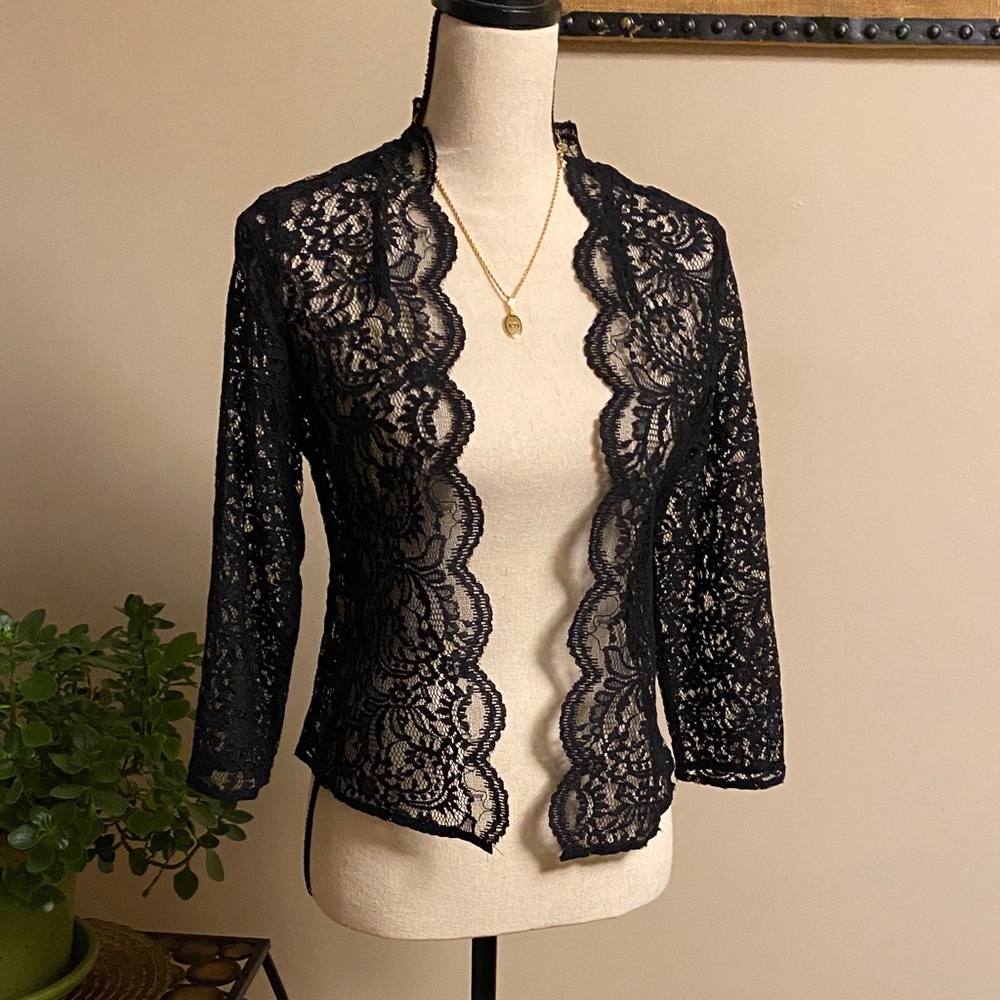 Calvin Klein Black Lace Detail, size small, mint condition